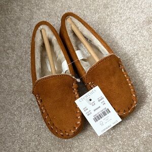 J. Crew Crewcuts boys Sherpa Lined Slippers K8